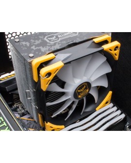 Scythe Kotetsu Mark II TUF Gaming Alliance Procesor Chlodnica/wentylator 12 cm Czarny, Żółty