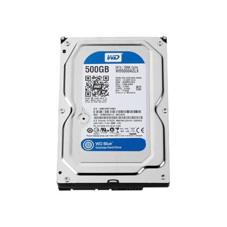 Western Digital wewnętrzny dysk twardy, WD Blue, 3.5", SATA III, 0,5TB, 500GB, WD5000AZLX
