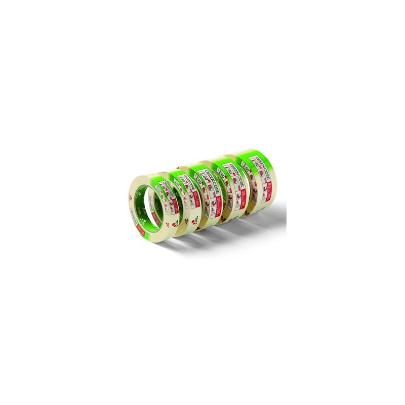 Taśma Pakowa, GREEN CORE, maskująca, Schuller Eh,klar, żółta, 50mm, 50m, EOL