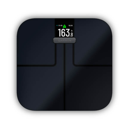 Waga łazienkowa GARMIN Index S2 Smart Scale Black (maks. 181.4kg /Czarny)