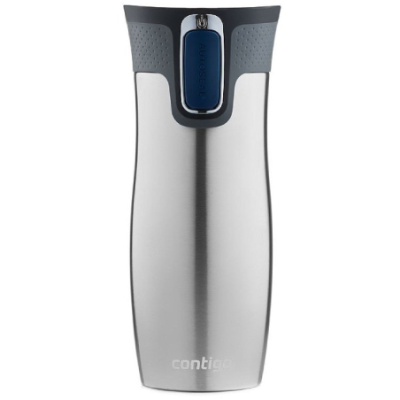 Kubek termiczny podwójne ścianki Contigo West Loop, Staubless Steel 470 ml