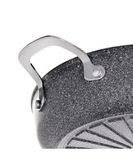 Patelnia BALLARINI Salina Granitium głęboka z 2 uchwytami granitowa 24 cm 75002-811-0