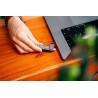 Verbatim USB flash disk, USB C a USB 3.2 Gen 1, 128GB, Dual QuickStick, szary, 32040, USB C, z oczkiem na brelok