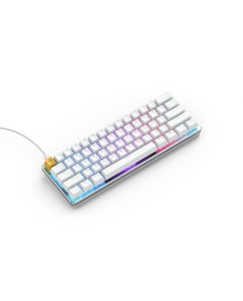 Glorious PC Gaming Race GMMK klawiatura USB QWERTY Amerykański międzynarodowy Srebrny, Biały