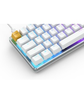 Glorious PC Gaming Race GMMK klawiatura USB QWERTY Amerykański międzynarodowy Srebrny, Biały