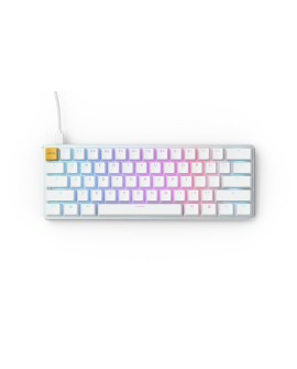 Glorious PC Gaming Race GMMK klawiatura USB QWERTY Amerykański międzynarodowy Srebrny, Biały