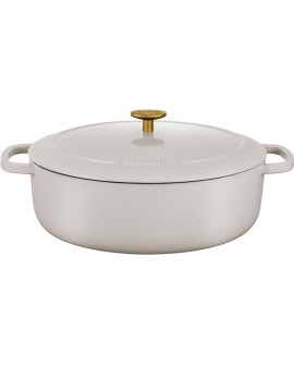 Garnek żeliwny owalny BALLARINI BELLAMONTE 75003-556-0 - 5,5 ltr kość słoniowa