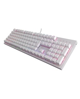 GENESIS Thor 303 klawiatura Gaming USB QWERTY US English Biały