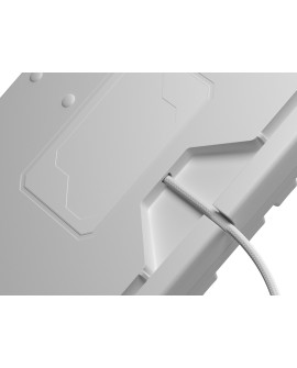 GENESIS Thor 303 klawiatura Gaming USB QWERTY US English Biały