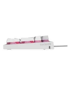 GENESIS Thor 303 klawiatura Gaming USB QWERTY US English Biały