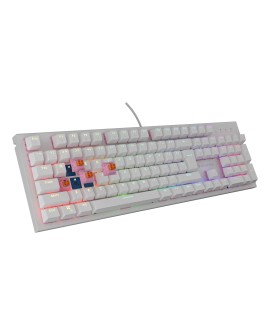 GENESIS Thor 303 klawiatura Gaming USB QWERTY US English Biały