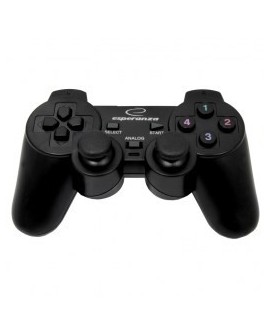 Gamepad Esperanza EG106 (PC, PS2, PS3 kolor czarny)