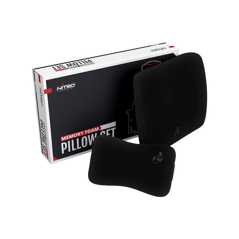 Zestaw poduszek z pianki Nitro Concepts Memory - Black/Black