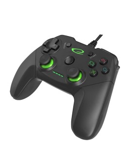 Gamepad Esperanza Vanquisher EGG110K (PC, PS3 kolor czarny, kolor zielony)
