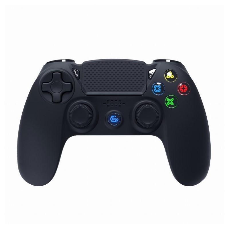 GEMBIRD BEZPRZEWODOWY GAMEPAD Z WIBRACJAMI DO PS4/PC JPD-PS4BT-01, BLUETOOTH, CZARNY