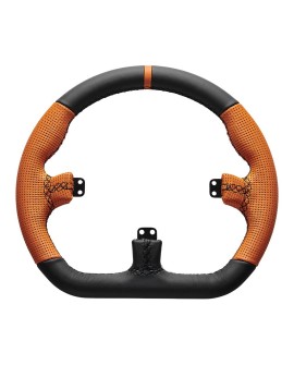 Asetek SimSports GT Obręcz - Zamknięte D, Czarno -pomarańczowe