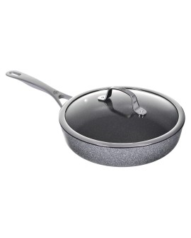 Patelnia BALLARINI Salina Granitium 1H z pokrywką granitowa 28 cm 75002-812-0
