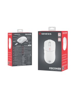 GENESIS Zircon 500 myszka Gaming Po prawej stronie RF Wireless + Bluetooth + USB Type-C Optyczny 10000 DPI