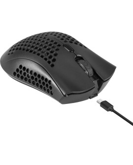 DEFENDER MYSZ BEZPRZEWODOWA GM-709L WARLOCK RF RGB 2400DPI 8P, 5 TRYBÓW PODŚWIETLENIA, DZIUROWANA 52709