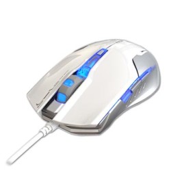 E-blue Auroza G Mysz przewodowa, biała, 3000DPI, EOL