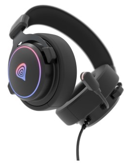 GENESIS NSG-2169 słuchawki/zestaw słuchawkowy Przewodowa Opaska na głowę Gaming USB Typu-A Czarny