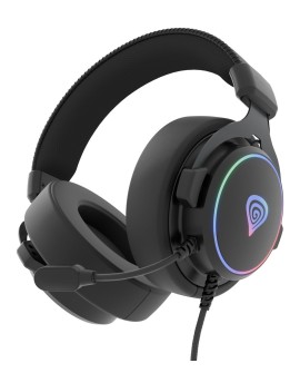 GENESIS NSG-2169 słuchawki/zestaw słuchawkowy Przewodowa Opaska na głowę Gaming USB Typu-A Czarny