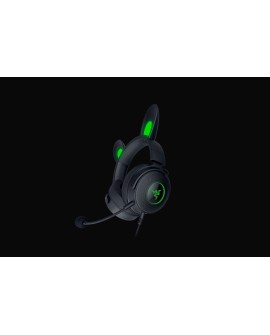 Razer Wired, Nauszne, Czarny, Zestaw słuchawkowy do gier, Kraken V2 Pro, Kitty Edition