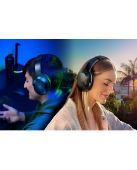 Razer Barracuda Pro Zestaw słuchawkowy Przewodowy i Bezprzewodowy Opaska na głowę Gaming USB Type-C Bluetooth Czarny