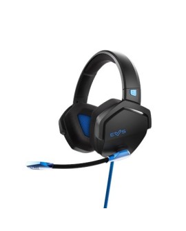 Energy Sistem ESG 3 Blue Thunder Zestaw słuchawkowy Przewodowa Opaska na głowę Gaming Czarny, Niebieski
