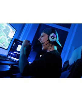 SureFire Harrier 360 Zestaw słuchawkowy Przewodowa Opaska na głowę Gaming USB Typu-A Węgiel
