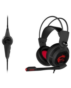 MSI FBA_S37-2100910-SV1 słuchawki/zestaw słuchawkowy Przewodowa Opaska na głowę Gaming Czarny, Czerwony