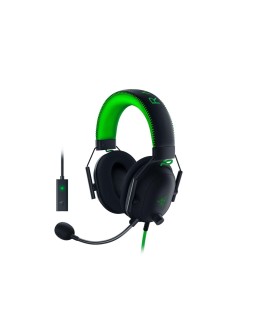 Wieloplatformowy zestaw słuchawkowy Razer BlackShark V2 Special Edition, nauszny, mikrofon, czarny/zielony, przewodowy, tak