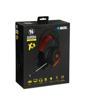 SŁUCHAWKI Z MIKROFONEM I-BOX X3 GAMING, LED