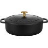 Garnek żeliwny owalny BALLARINI BELLAMONTE 75003-546-0 - 5,5 ltr czarny