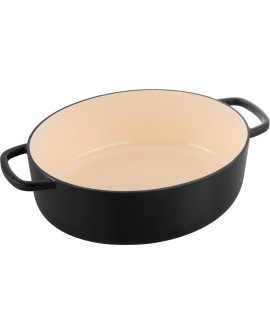 Garnek żeliwny owalny BALLARINI BELLAMONTE 75003-546-0 - 5,5 ltr czarny