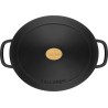 Garnek żeliwny owalny BALLARINI BELLAMONTE 75003-546-0 - 5,5 ltr czarny