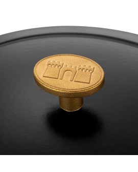 Garnek żeliwny owalny BALLARINI BELLAMONTE 75003-546-0 - 5,5 ltr czarny