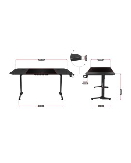 Biurko gamingowe Huzaro Hero 4.7 Black