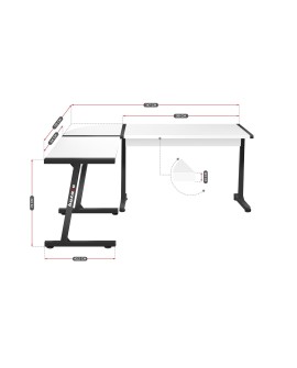Biurko gamingowe Huzaro Hero 6.0 White