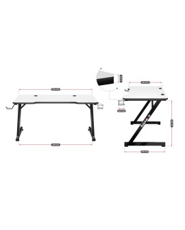 Biurko gamingowe Huzaro Hero 2.5 White