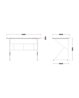 Biurko gamingowe Huzaro Hero 1.6 White