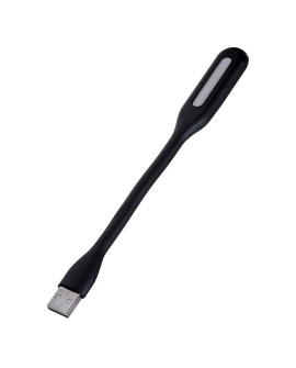 Activejet Lampka do komputera USB LED, do czytania. Napięcie 5V. Moc 1.2W. Materiał PVC. Rozmiar produktu 17018.59mm. Czarna.
