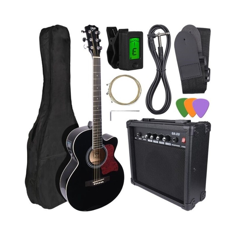 V-TONE EAG SET BK gitara elektroakus. + wzmacniacz