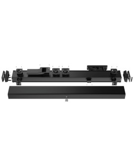 AUDAC SOUNDBAR PROFESJONALNY 3-DROŻNY CZARNY