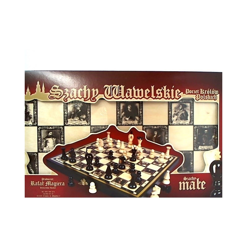 Szachy małe królewskie 35cm. MAGIERA