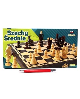 Szachy średnie 31cm. MAGIERA