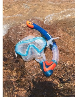 Schildkröt Funsports 940011 maska do nurkowania Niebieski, Pomarańczowy, Przezroczysty Dziecko