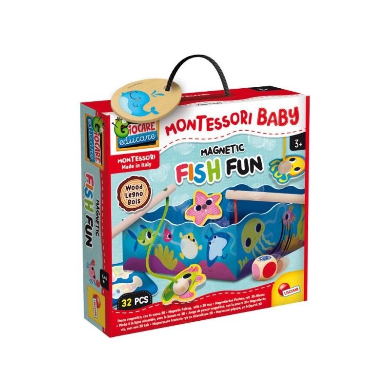 Montessori Łowienie rybek gra drewniana LISCIANI 98354