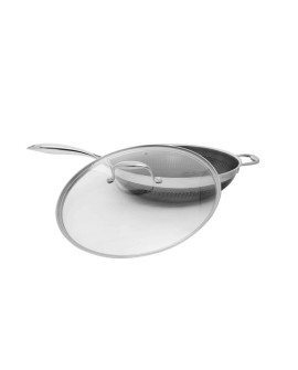 Wok z powłoką DIAMOND Kohersen Black Cube z pokrywką (32 cm 5,1l)