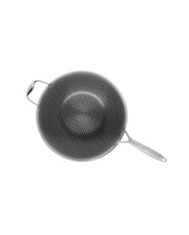 Wok z powłoką DIAMOND Kohersen Black Cube z pokrywką (32 cm 5,1l)